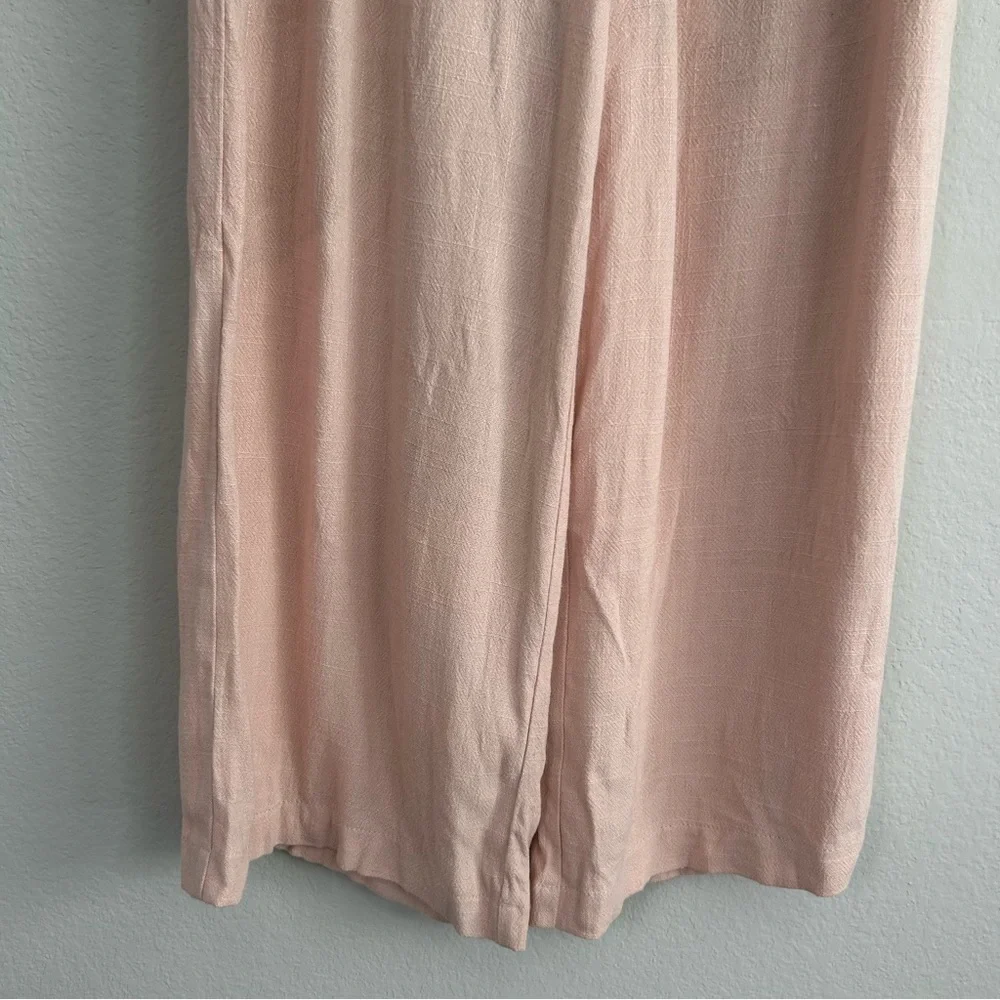 Topshop light Pink Wide-Leg high rise Pants NWT